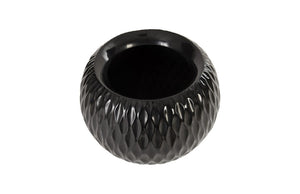 Phillips Collection Ripple Sculptural Planter Composite Resin Matte Black Organic Textured Indoor Outdoor PH67836
