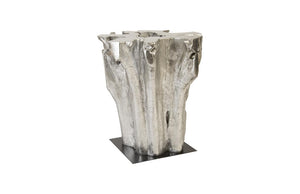 Phillips Collection Freeform Tree Root Bar Table with Hand-Applied Silver Leaf Finish for Eclectic Spaces PH67964