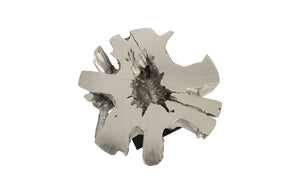 Phillips Collection Freeform Tree Root Bar Table with Hand-Applied Silver Leaf Finish for Eclectic Spaces PH67964