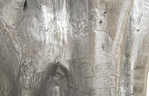 Phillips Collection Freeform Tree Root Bar Table with Hand-Applied Silver Leaf Finish for Eclectic Spaces PH67964