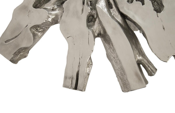 Phillips Collection Abyss Silver Leaf Resin Root Coffee Table Sculptural Organic Form Living Room PH67967