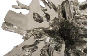 Phillips Collection Abyss Silver Leaf Resin Root Coffee Table Sculptural Organic Form Living Room PH67967