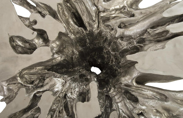 Phillips Collection Abyss Silver Leaf Resin Root Coffee Table Sculptural Organic Form Living Room PH67967