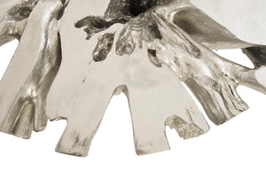 Phillips Collection Abyss Silver Leaf Resin Root Coffee Table Sculptural Organic Form Living Room PH67967
