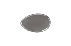 Phillips Collection River Stone Coffee Table in Polished Aluminum - Small, Modern Organic Design with Rounded Edges PH68783