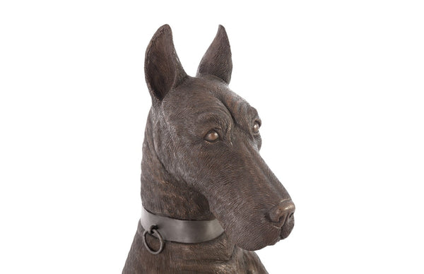 Phillips Collection Great Dane Sculpture - Exquisite Gold Finish, Modern-Organic Design for Stylish Interiors and Spaces Bronze, Left PH69973
