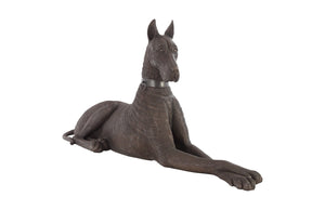 Phillips Collection Great Dane Sculpture - Exquisite Gold Finish, Modern-Organic Design for Stylish Interiors and Spaces Bronze, Left PH69973