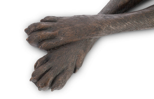 Phillips Collection Great Dane Sculpture - Exquisite Gold Finish, Modern-Organic Design for Stylish Interiors and Spaces Bronze, Right PH69974