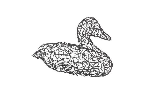 Phillips Collection Crazy Wire Duck Sculpture Handcrafted Metal Art Whimsical Tabletop Accent Decor PH74334