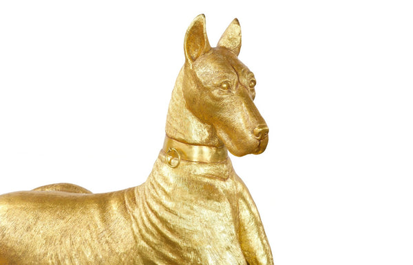 Phillips Collection Great Dane Sculpture - Exquisite Gold Finish, Modern-Organic Design for Stylish Interiors and Spaces Gold Leaf, Left PH75331