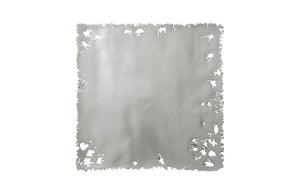 Phillips Collection Galvanized Silver Leaf Resin Wall Tiles Distressed Industrial Art Set of Three PH75349