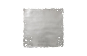 Phillips Collection Galvanized Silver Leaf Resin Wall Tiles Distressed Industrial Art Set of Three PH75349
