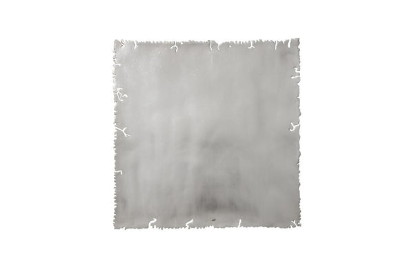 Phillips Collection Galvanized Silver Leaf Resin Wall Tiles Distressed Industrial Art Set of Three PH75349