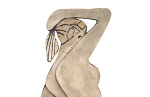 Phillips Collection Kath, Modern Flat-Figure Sculpture in Silver - Elegant Female Silhouette for Chic Home Décor Accents PH76455
