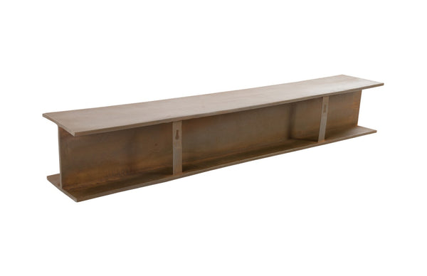 Phillips Collection I-Beam Wall Shelf - Rustic Industrial Charm, Versatile Decor for Home or Office, Easy Installation PH79018