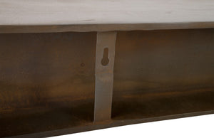 Phillips Collection I-Beam Wall Shelf - Rustic Industrial Charm, Versatile Decor for Home or Office, Easy Installation PH79018