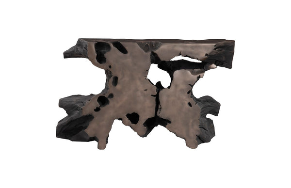 Phillips Collection Venice Freeform Console Table - Chic Modern Design For Contemporary And Coastal Interiors Bronze Resin Ph79069