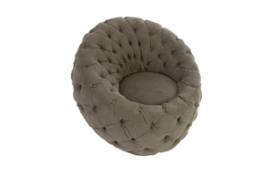Phillips Collection Egg Chair Ramie Upholstered Cocoon Seat Retro Curved Shell for Living Room Reading PH79077