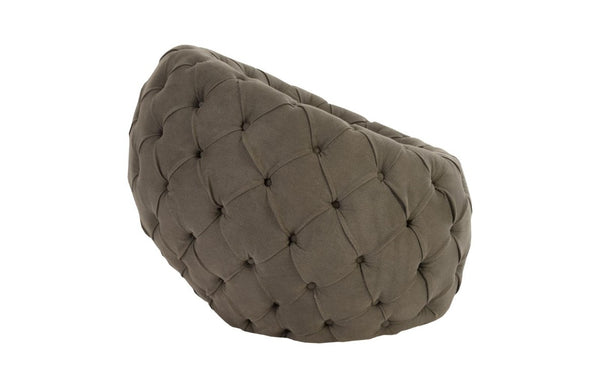 Phillips Collection Egg Chair Ramie Upholstered Cocoon Seat Retro Curved Shell for Living Room Reading PH79077