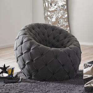 Phillips Collection Egg Chair Ramie Upholstered Cocoon Seat Retro Curved Shell for Living Room Reading PH79077