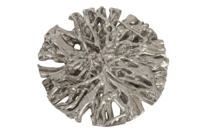 Phillips Collection Root Cast Coffee Table - Antique Silver Leaf Finish, Unique Organic Design For Modern Spaces Silver Resin Ph79106