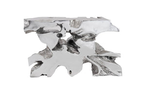 Phillips Collection Venice Freeform Console Table - Chic Modern Design For Contemporary And Coastal Interiors Silver Resin Ph79110