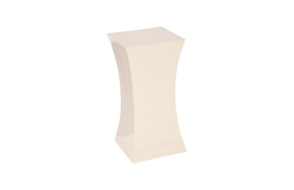 Phillips Collection Paya Hourglass Sculptural Pedestal Composite Resin Gel Coat White Indoor Outdoor Display PH80611