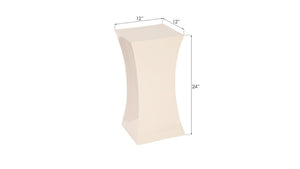 Phillips Collection Paya Hourglass Sculptural Pedestal Composite Resin Gel Coat White Indoor Outdoor Display PH80611