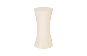 Phillips Collection Ave Resin Hourglass Pedestal with Glossy White Gel Coat Finish for Indoor Outdoor Display PH80614