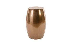 Phillips Collection Vex Polished Bronze Resin Capsule Side Table for Living Room Bedroom or Outdoor Use PH80621