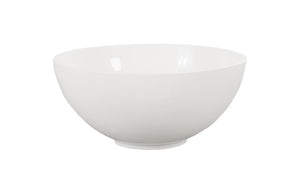 Phillips Collection Sulu Wide Shallow Resin Decorative Bowl with Gel Coat White Finish for Indoor Outdoor Use PH80630