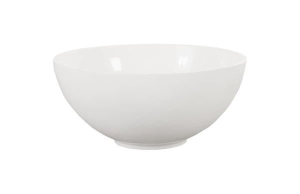 Phillips Collection Sulu Wide Shallow Resin Decorative Bowl with Gel Coat White Finish for Indoor Outdoor Use PH80630