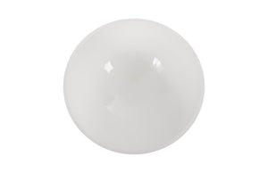 Phillips Collection Sulu Wide Shallow Resin Decorative Bowl with Gel Coat White Finish for Indoor Outdoor Use PH80630