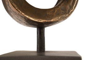 Phillips Collection Trifoil Table Sculpture in Bronze - Modern Organic Art Piece for Elegant Home Décor & Styling PH80670