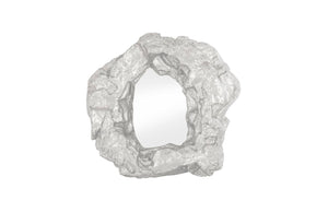 Phillips Collection Rock Pond Mirror - Sculptural Silver Leaf Design for Modern Organic Interiors and Gallery Walls PH81109
