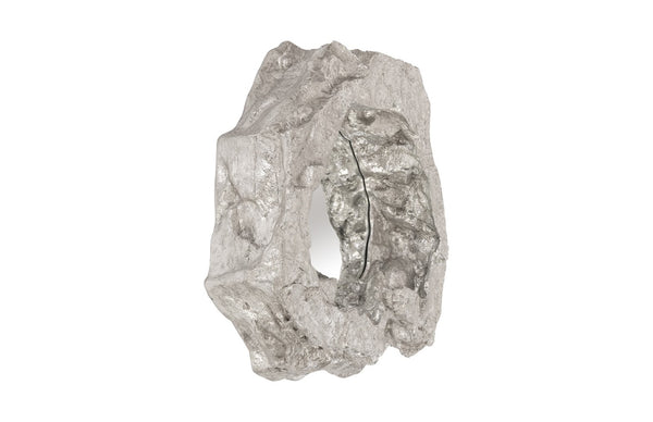Phillips Collection Rock Pond Mirror – Asymmetrical Silver Leaf Design for Modern Organic Wall Décor and Sculpture PH81110