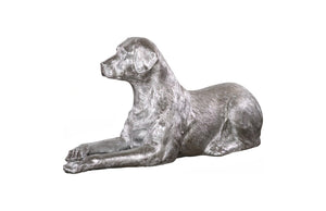 Phillips Collection Labrador, Labrador Sculpture in Silver Leaf Finish - Handcrafted Modern-Organic Art for Home Decor & Style PH81459