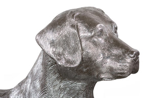 Phillips Collection Labrador, Labrador Sculpture in Silver Leaf Finish - Handcrafted Modern-Organic Art for Home Decor & Style PH81459