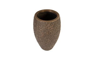 Phillips Collection String Theory Planter - Modern Artisan-Designed Accent for Indoor and Outdoor Decor, 24 Inches Tall Bronze, SM PH83550