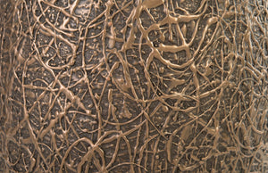 Phillips Collection String Theory Planter - Modern Artisan-Designed Accent for Indoor and Outdoor Decor, 24 Inches Tall Bronze, SM PH83550