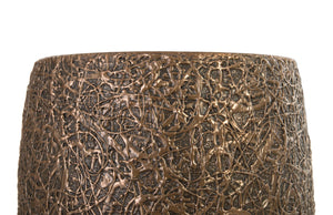 Phillips Collection String Theory Planter - Modern Artisan-Designed Accent for Indoor and Outdoor Decor, 24 Inches Tall Bronze, MD PH83552