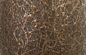 Phillips Collection String Theory Planter - Modern Artisan-Designed Accent for Indoor and Outdoor Decor, 24 Inches Tall Bronze, MD PH83552