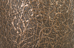 Phillips Collection String Theory Planter - Modern Artisan-Designed Accent for Indoor and Outdoor Decor, 24 Inches Tall Bronze, MD PH83552