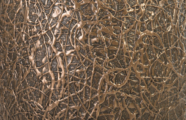 Phillips Collection String Theory Planter - Modern Artisan-Designed Accent for Indoor and Outdoor Decor, 24 Inches Tall Bronze, MD PH83552