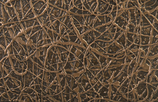 Phillips Collection String Theory Pedestal - Modern Organic Accent Stand for Sculptures & Planters in Gleaming Finish Bronze, SM PH83554