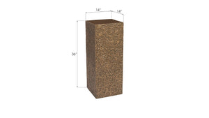 Phillips Collection String Theory Pedestal - Modern Organic Accent Stand for Sculptures & Planters in Gleaming Finish Bronze, MD PH83556