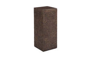 Phillips Collection String Theory Pedestal - Modern Organic Accent Stand for Sculptures & Planters in Gleaming Finish Bronze, MD PH83556