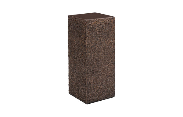 Phillips Collection String Theory Pedestal - Modern Organic Accent Stand for Sculptures & Planters in Gleaming Finish Bronze, MD PH83556