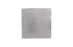 Phillips Collection String Theory Pedestal - Modern Organic Accent Stand for Sculptures & Planters in Gleaming Finish Silver Leaf, LG PH83559