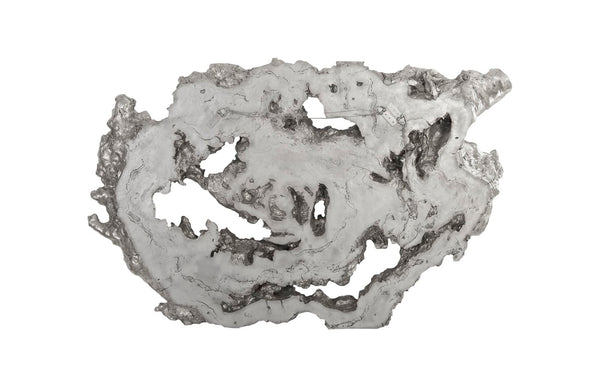 Phillips Collection Burled Root Wall Art - Modern Organic Decor with Luminous Silver Leaf Finish for Stylish Interiors Large, Silver Leaf PH83683